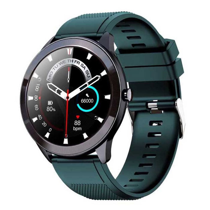 Montre intelligente LEOTEC LESW32V Noir Vert 1,28" 200 mAh