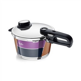 Fissler 624-411-04-070/0 Vitavit Édition Anniversaire Autocuiseur 22 cm - 4.5 L - Apte pour Induction - Fonds Cookstar - Sécurité Tricolore