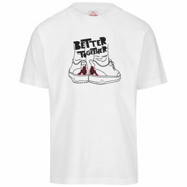 T-shirt à manches courtes homme Kappa Glabu Tbar Blanc