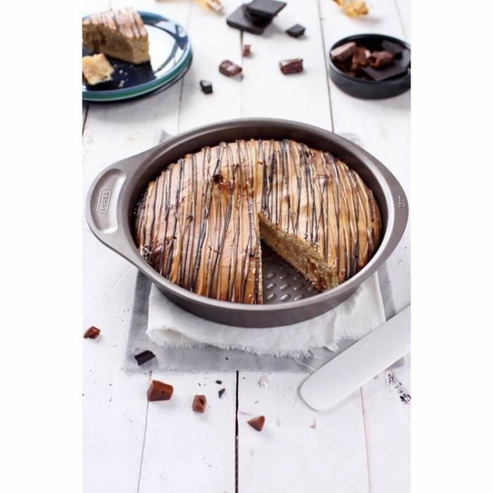 Pyrex Moule à gâteaux Asimetria 26 cm, Marron et Noir
