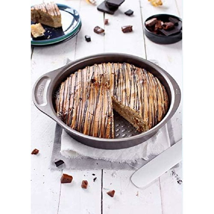 Pyrex Moule à gâteaux Asimetria 26 cm, Marron et Noir
