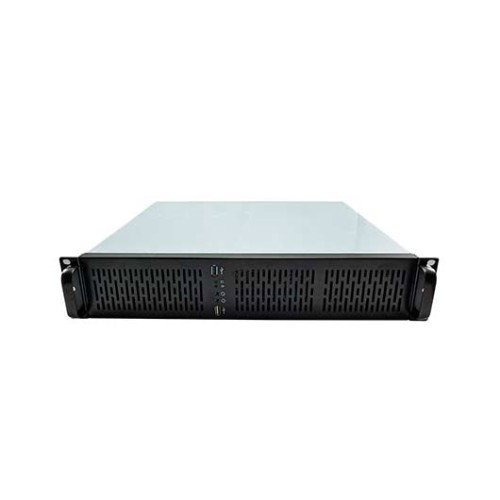 Unykach UK2129 Caisse Rack 19" 2U 380mm Noir/Argent 4x3.5" USB 3.0/2.0