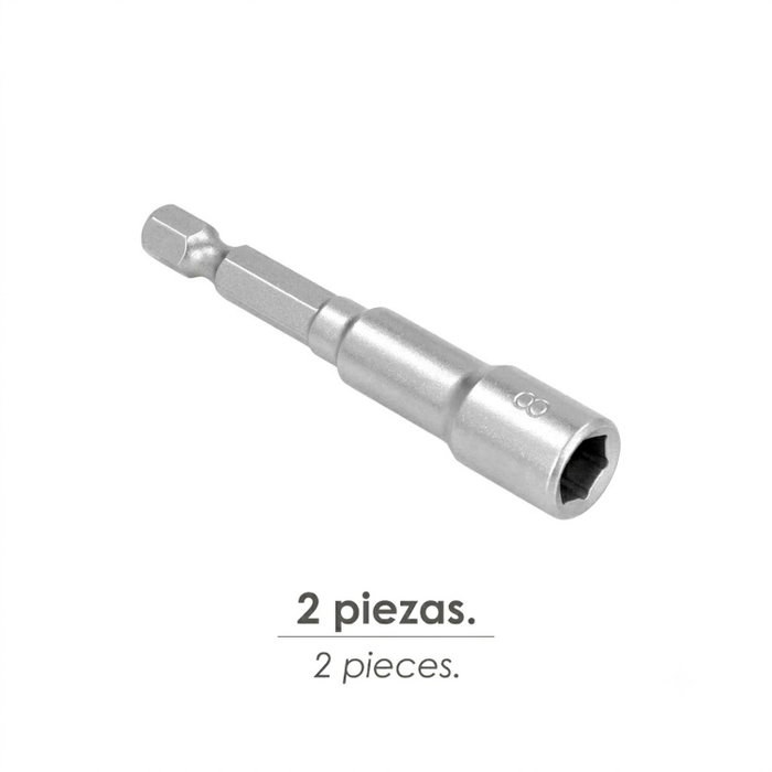 WOLFPACK LINEA PROFESIONAL Clé à pipe magnétique 8 mm (2 unités)