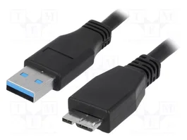LOGILINK Câble USB 3.0 de 3m, USB A vers Micro USB B