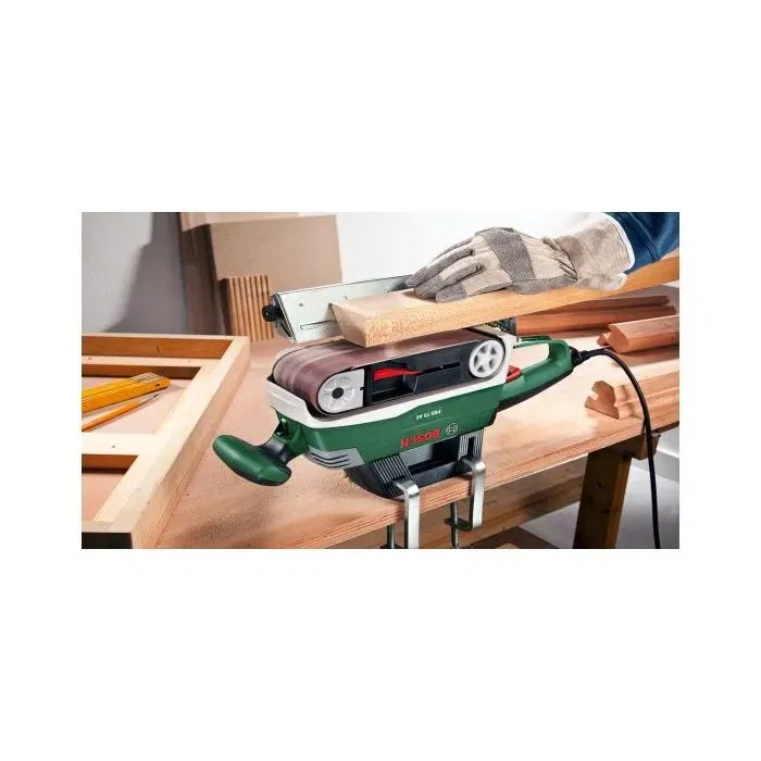 Bosch PBS 75 AE - Ponceuse à bande 750W, vitesse réglable 200-350 m/min, centrage automatique de bande
