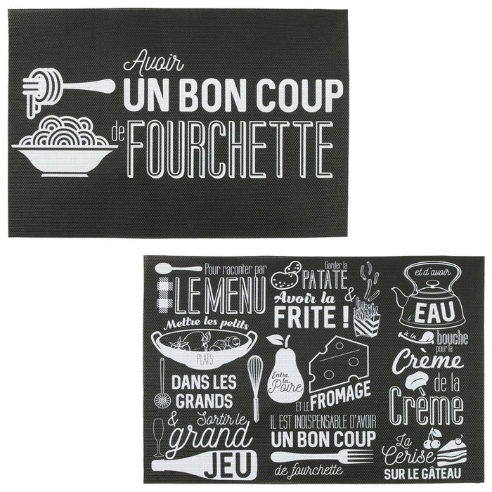 Totally Addict Set de table BISTROT en PVC 45x30 cm