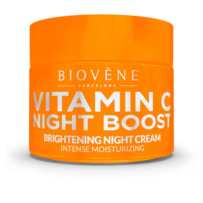 BIOVÈNE Crème de Nuit Éclaircissante Vitamin C Night Boost, Hydratation Intense, 50 ml