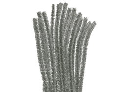 Innspiro Limpiapipas chenille métalliques argentés 10mm x 30cm, 10u.