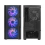 Coolbox GM220 MPFusion Boîtier PC Gaming Micro ATX Mini-ITX, Cristal Trempé, USB-C, 4 Ventilateurs ARGB