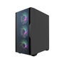 Coolbox GM220 MPFusion Boîtier PC Gaming Micro ATX Mini-ITX, Cristal Trempé, USB-C, 4 Ventilateurs ARGB