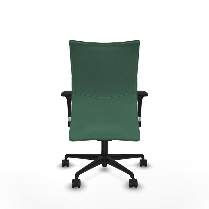 Piqueras Y Crespo Chaise de bureau Albacete confidente, mécanisme Synchro, Vert émeraude