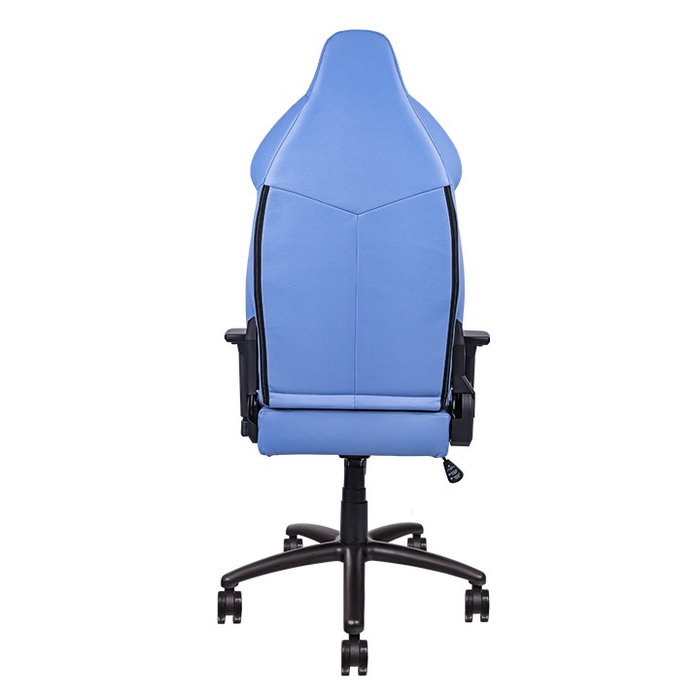 Thermaltake Silla Gaming V Comfort Fauteuil Gamer Bleu/Blanc, Ergonomique, Réglable, Structure Métallique