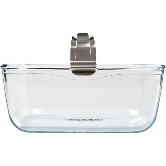 Pyrex Plat cuisson carré avec anse 2,1 L en verre