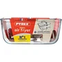 Pyrex Plat cuisson carré avec anse 2,1 L en verre