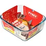 Pyrex Plat cuisson carré avec anse 2,1 L en verre