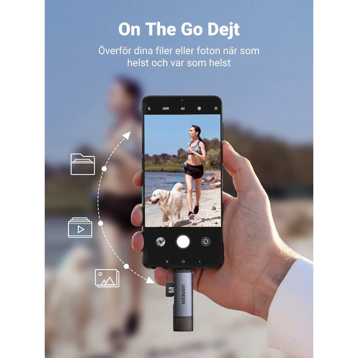 Lecteur de Cartes Ugreen 50706 Argenté