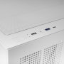 Mars Gaming MCV5W Boîtier PC Midi Tower ATX Blanc, Panneaux en Vitre Trempée, USB-C, 4 Ventilateurs ARGB