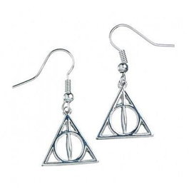 The Carat Shop Harry Potter boucles d'oreilles Deathly Hallows plaquées argent