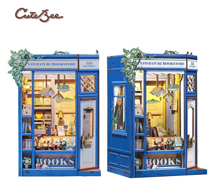 Maquette Book Nook Literature Bookstore 17 x 12 cm