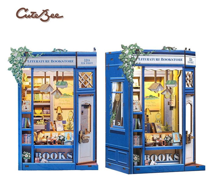 Maquette Book Nook Literature Bookstore 17 x 12 cm