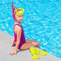 Bestway 25039 Set Snorkel Enfant Correa Anatomique Couleurs Assorties 24-27 +3 Ans Plage et Piscine