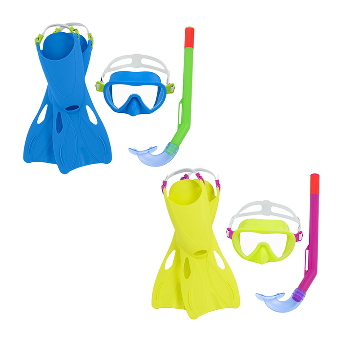 Bestway 25039 Set Snorkel Enfant Correa Anatomique Couleurs Assorties 24-27 +3 Ans Plage et Piscine Bestway 25039 Set Snorkel Enfant Correa Anatomique Couleurs Assorties 24-27 +3 Ans Plage et Piscine
