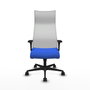 Piqueras y Crespo Chaise de Bureau Albacete XL Bleu et Blanc