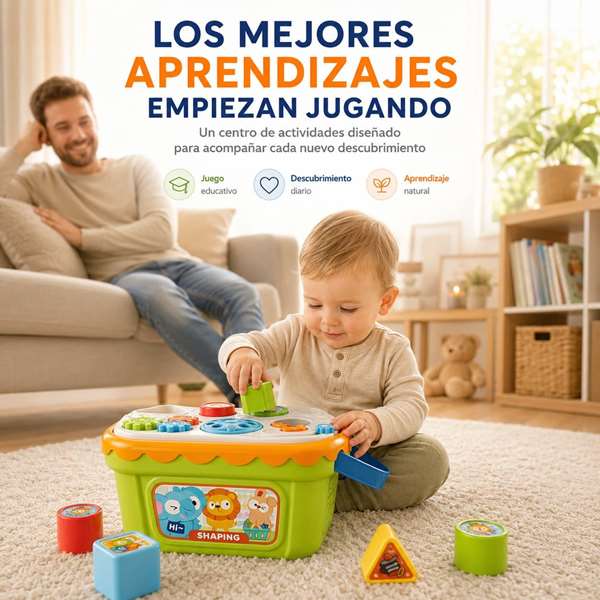 Jugatoys - misprimerosjuguetes Cesta actividades infantiles 25x18x14cm