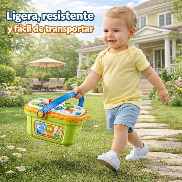 Jugatoys - misprimerosjuguetes Cesta actividades infantiles 25x18x14cm