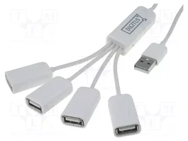 DIGITUS Hub USB 2.0 avec 4 ports USB A