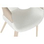 Chaise de Salle à Manger Home ESPRIT Blanc Polyester Bois 55,5 x 67,5 x 80,5 cm