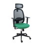 Piqueras y Crespo Chaise de bureau Cilanco, Vert émeraude et Noir