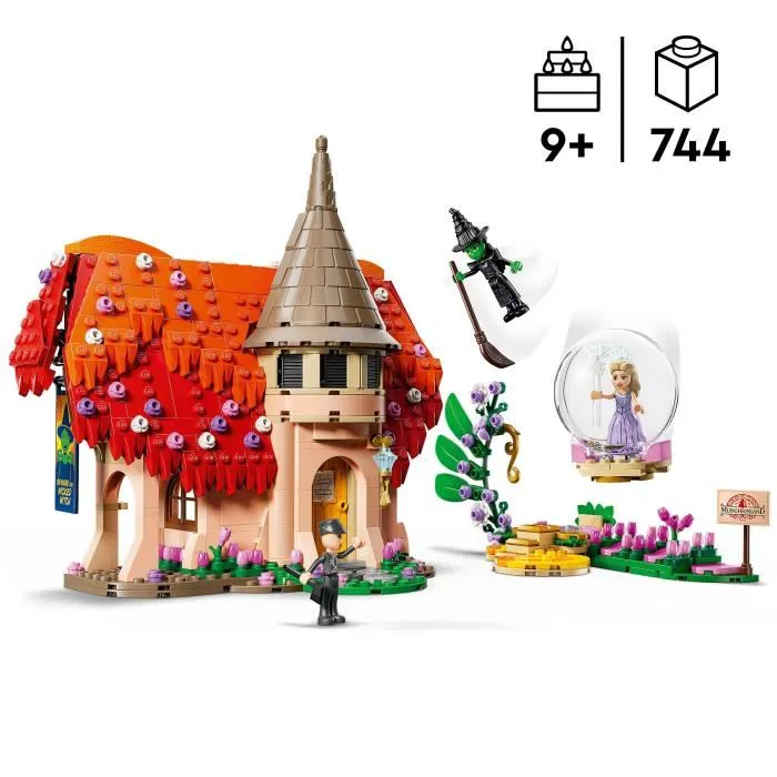 Lego 75690 Jeu de Construction Wicked - Glinda et Elphaba au Pays des Munchkins, Maison et Trône à Bulle, Dès 9 Ans