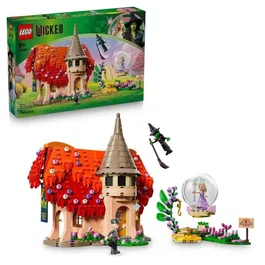 Lego 75690 Jeu de Construction Wicked - Glinda et Elphaba au Pays des Munchkins, Maison et Trône à Bulle, Dès 9 Ans