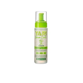 Yari Green Curls Mousse Définissante pour Boucles 220ml - Sans Sulfates - Volume et Nutrition à l'Avocat et aux Fruits Rouges