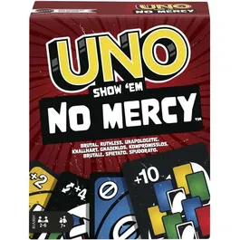 Mattel Games - UNO No Mercy - Jeu de cartes édition spéciale avec nouvelles règles, pour 2 joueurs ou plus, à partir de 7 ans