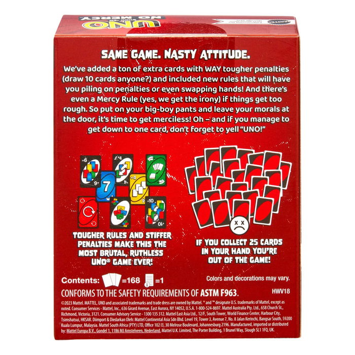 Mattel UNO Show 'em No Mercy - Jeu de cartes