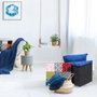Home Deco Factory CAJA-PUF PLEGABLE PATCHWORK