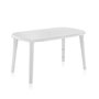 Shaf Mesa Cancún, table ovale blanche pour extérieur