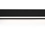 Emuca Kit barre pour armoire Luxe, ruban LED 4,5x8 Neonlynx V, détecteur de mouvement RF Smart et convertisseur Smart (24V DC), longueur 1.150mm, Lumière blanche chaude 2.700K, Aluminium et Plastique, Peint en noir texturé