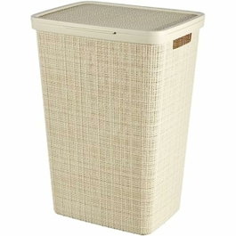 Curver Coffre à Linge 58 L Beige & Jute