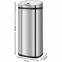 Kitchen Move Poubelle Automatique LARGO 42 L Acier Inoxydable