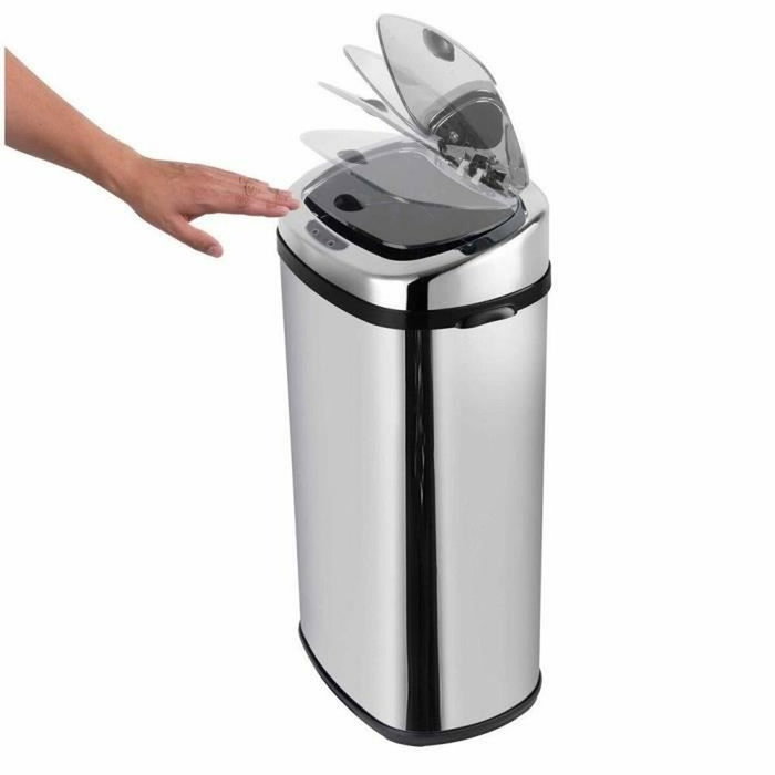 Kitchen Move Poubelle Automatique LARGO 42 L Acier Inoxydable
