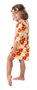 Creaciones Llopis Disguise Déguisement Enfant Hippie à Fleurs Taille 7-9 Ans (T-3) - Orange