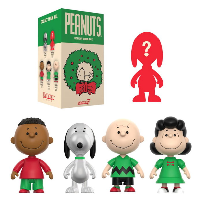Super7 Peanuts présentoir boîte-mystère figurines ReAction Wave 08 Holiday 10 cm (12)