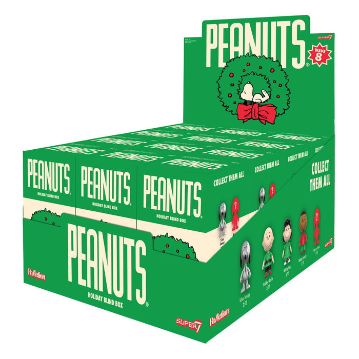 Super7 Peanuts présentoir boîte-mystère figurines ReAction Wave 08 Holiday 10 cm (12)