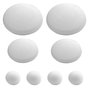 ORYX Lot de 8 topes adhésifs en plastique (2 x 60 mm, 2 x 40 mm, 4 x 22 mm)