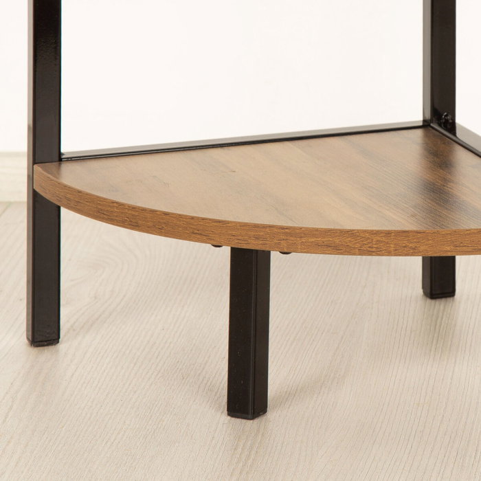 Étagère Max Home Noir Fer Bois MDF 24 x 80 x 24 cm