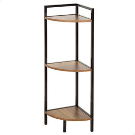 Max Home Étagère Noir Fer Bois MDF