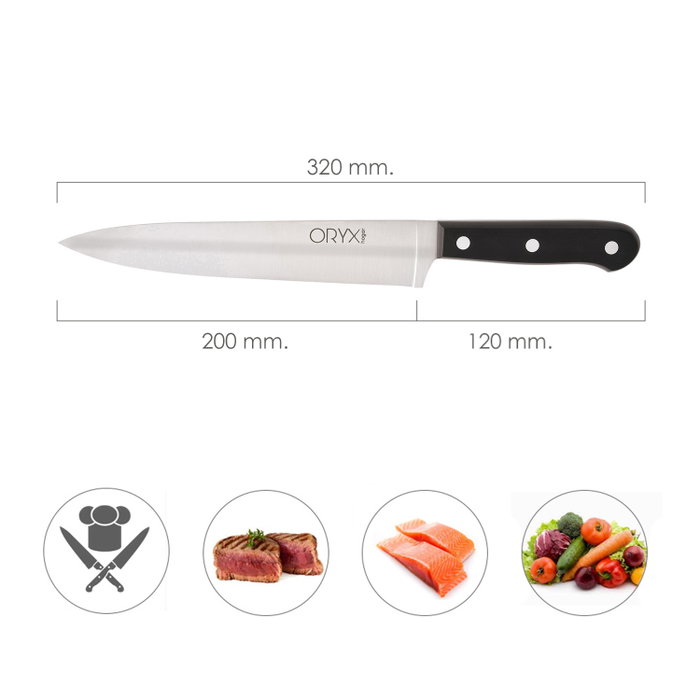 ORYX Couteau de Chef Grenoble Noir